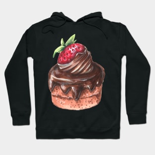 Chocolate Strawberry Cake Hoodie